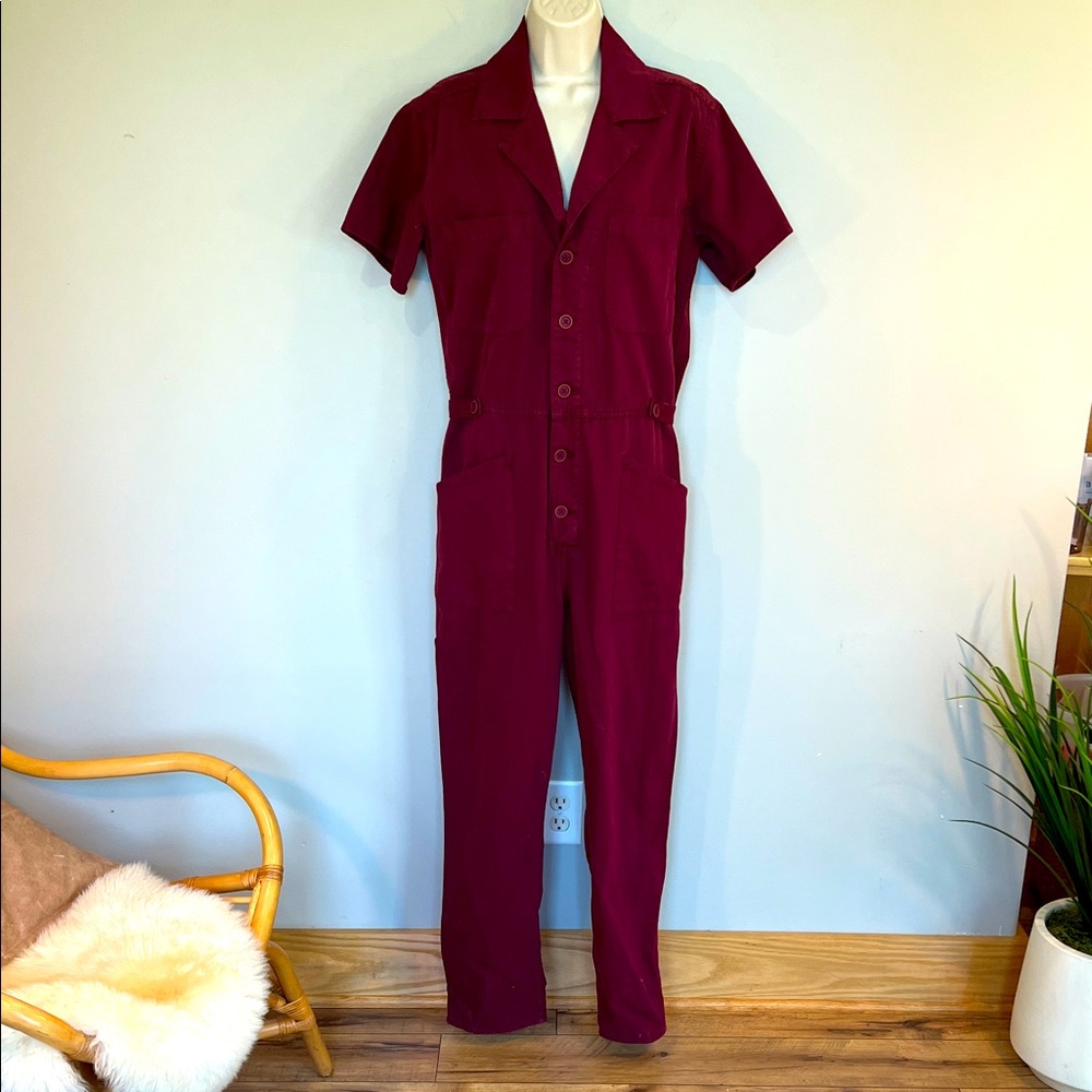 Pistola Burgundy Jumpsuit